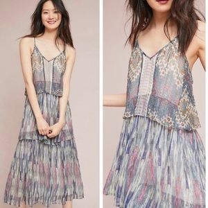 Anthropologie Meadow Rue Josie Tiered Maxi Dress